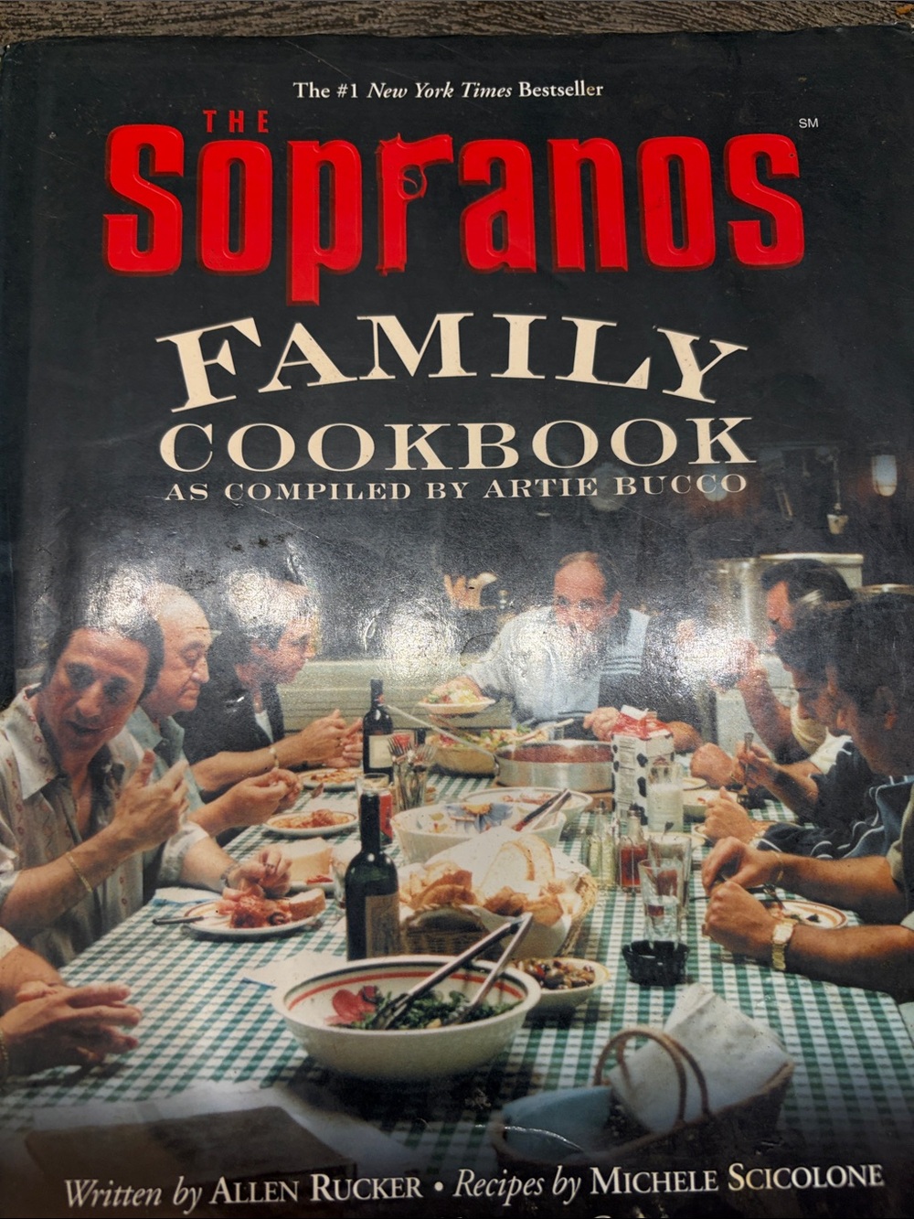 Soprano Family Cookbook - Black & Red Cover